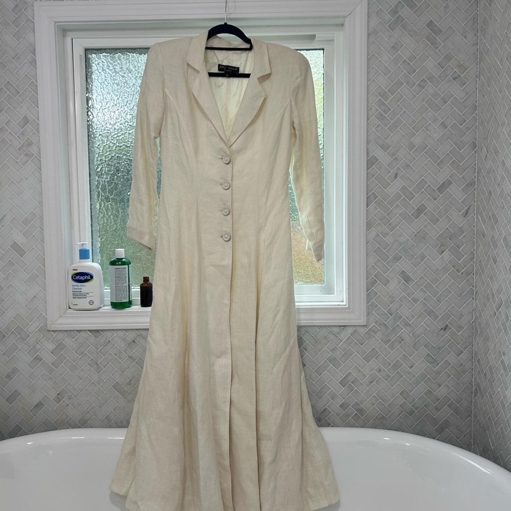 Rare 90’s Betsey Johnson Luxe maxi blazer - Picture 7 of 8